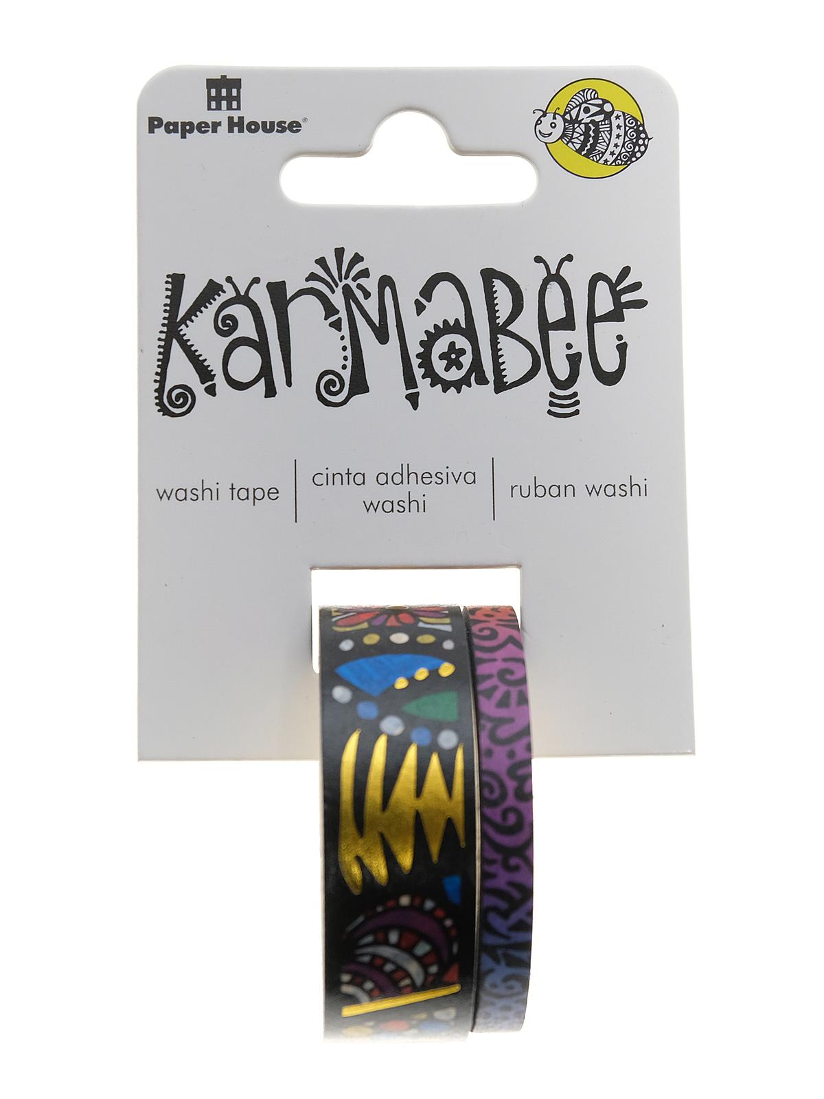 Washi Tape Rolls karmabee tribal pack of 2