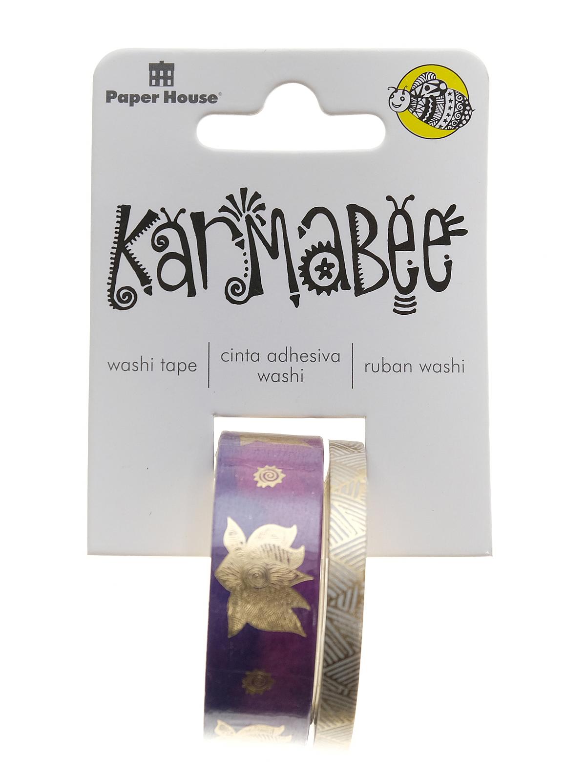 Washi Tape Rolls karmabee lotus pack of 2