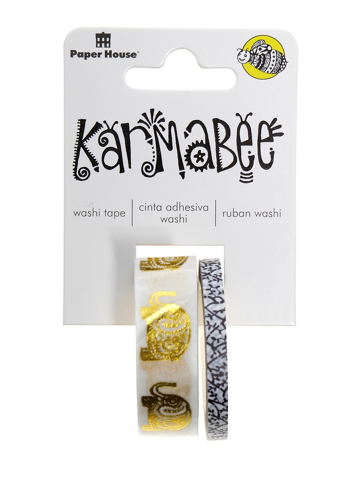 Washi Tape Rolls karmabee elephant pack of 2