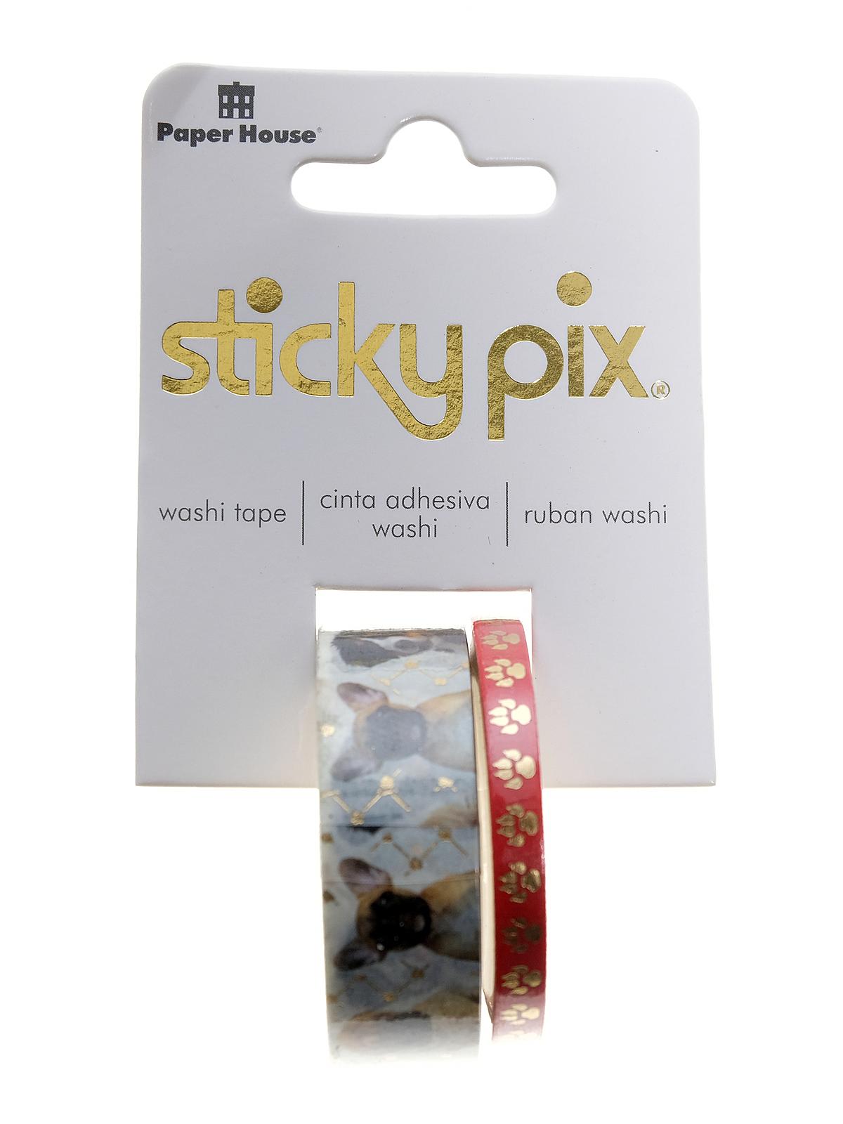 Sticky Pix Washi Tape Dogs Pack Of 2