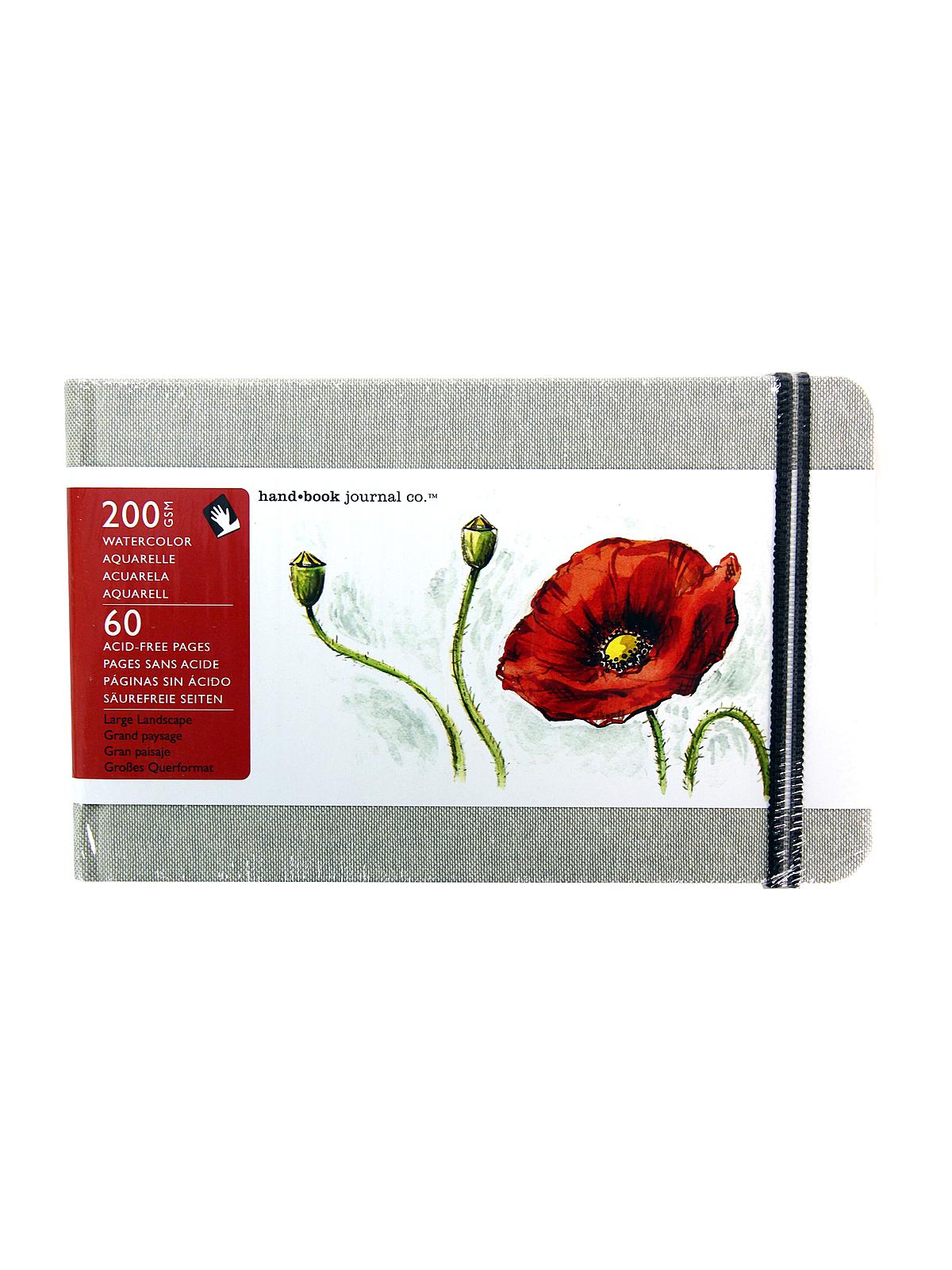 Travelogue Watercolor Journals Large Landscape 5 1 4 In. X 8 1 4 In. 90 Lb. (200 Gsm)