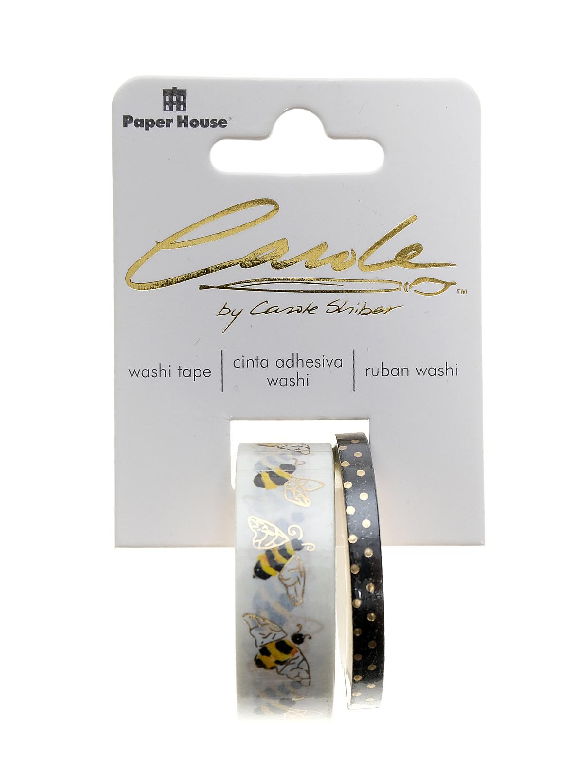 Washi Tape Rolls carole shiber bees pack of 2