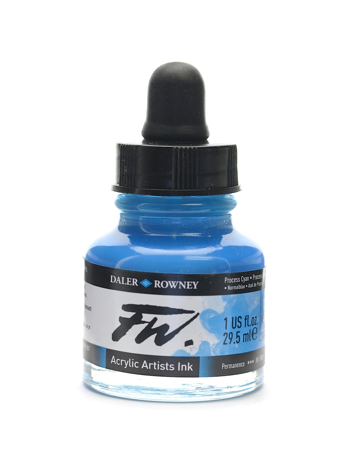 FW Artists' Ink process cyan 1 oz.
