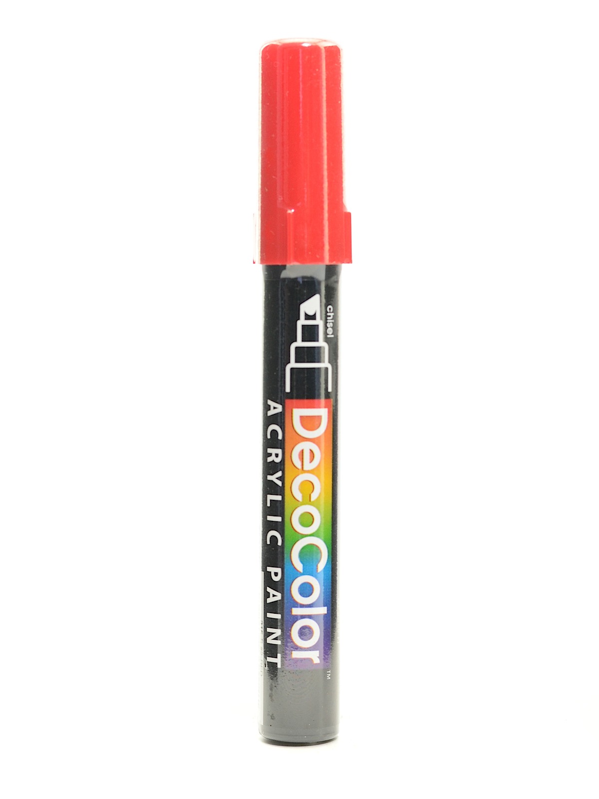 Decocolor Acrylic Paint Markers red chisel tip
