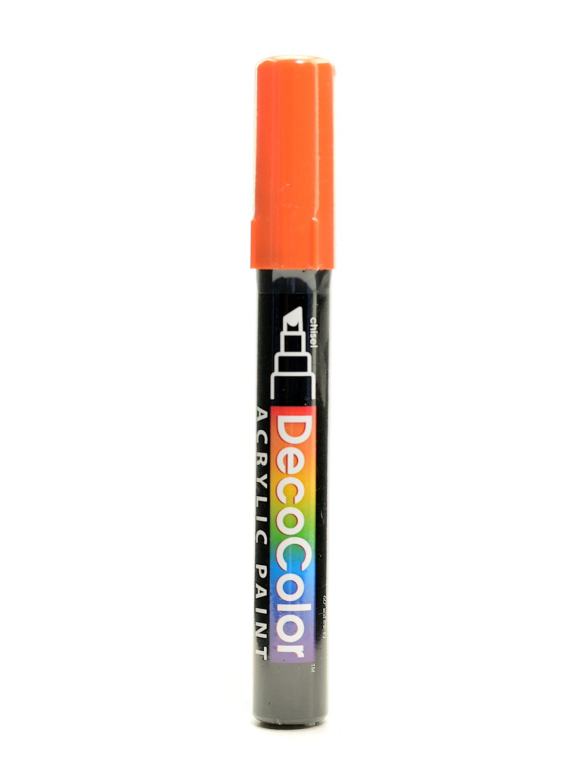 Decocolor Acrylic Paint Markers orange chisel tip