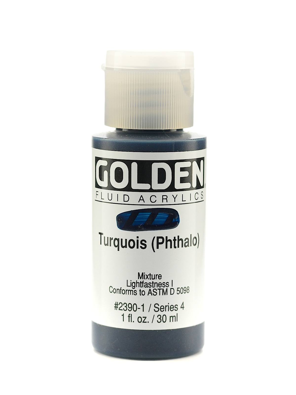 Fluid Acrylics turquoise (phthalo) 1 oz.