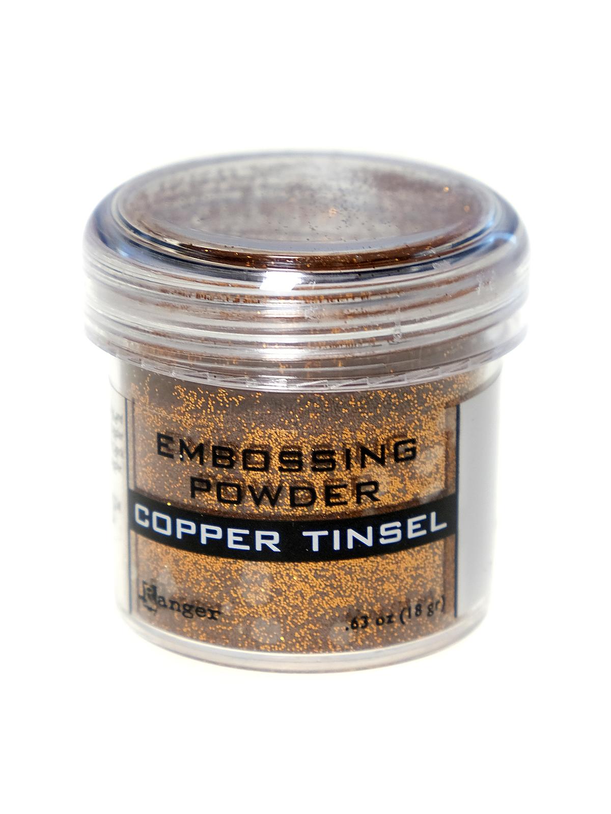 Embossing Powders copper tinsel 0.63 oz. jar