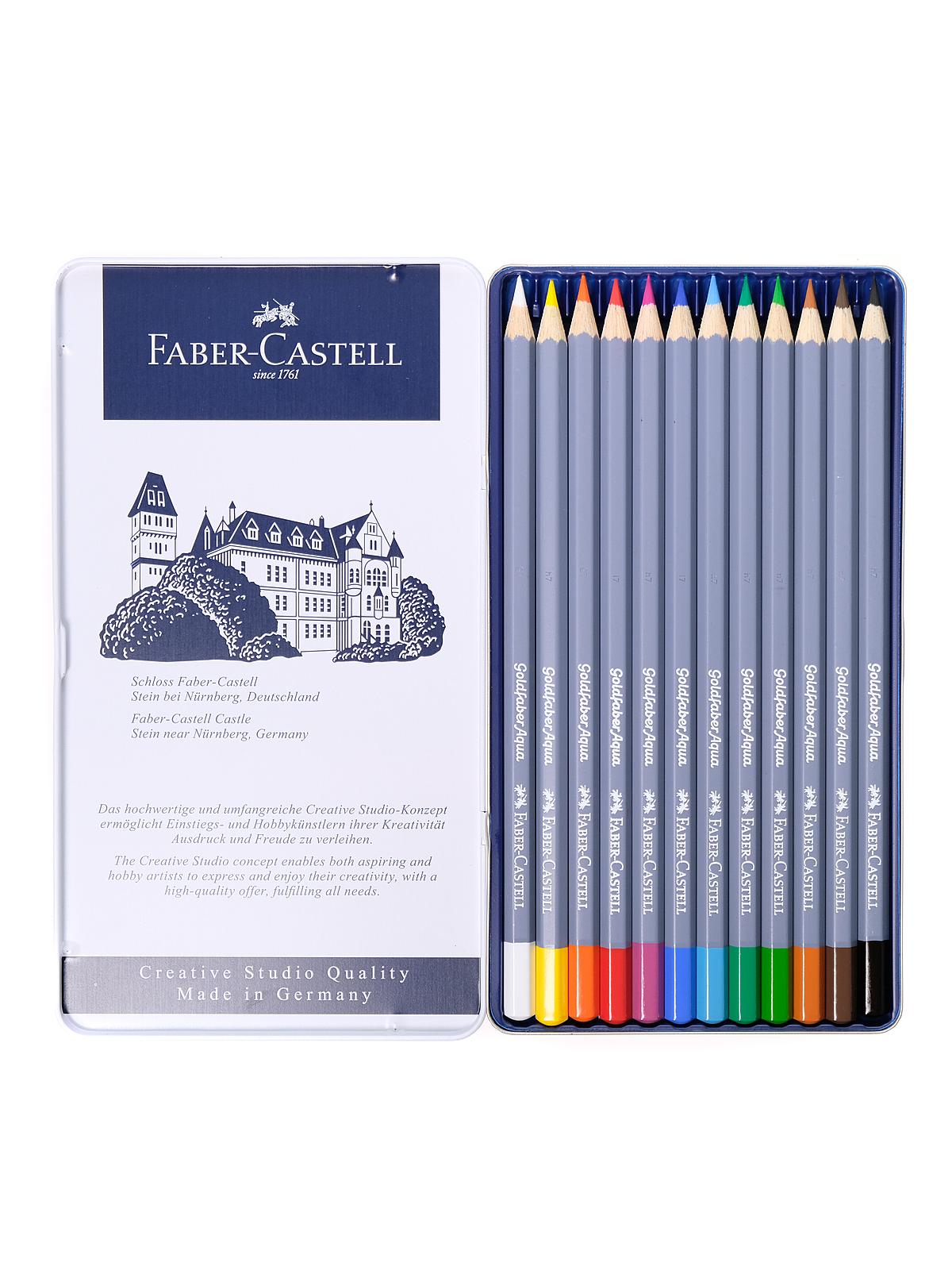 Goldfaber Aqua Watercolor Pencil Tin Sets Set Of 12