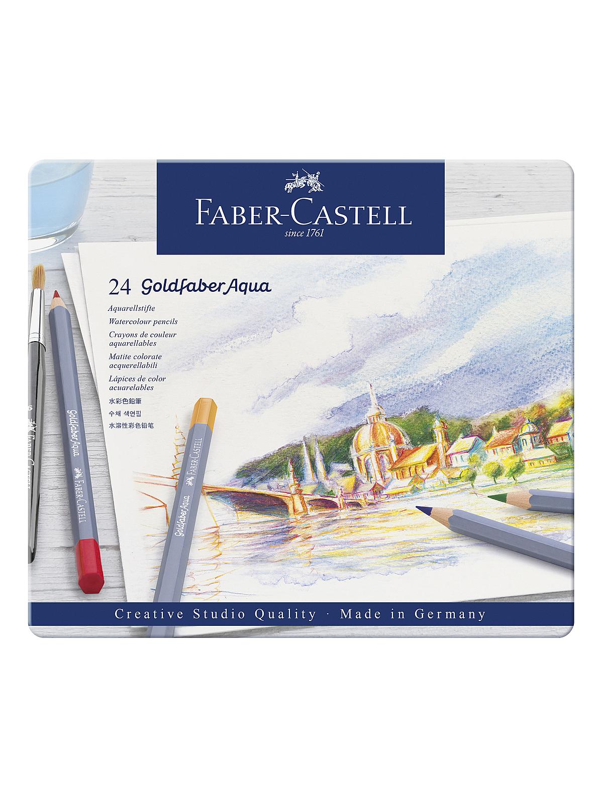 Goldfaber Aqua Watercolor Pencil Tin Sets set of 24