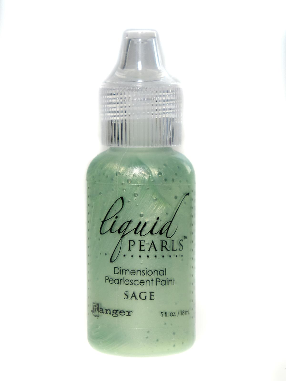 Liquid Pearls Pearlescent Paint sage 0.5 oz. bottle