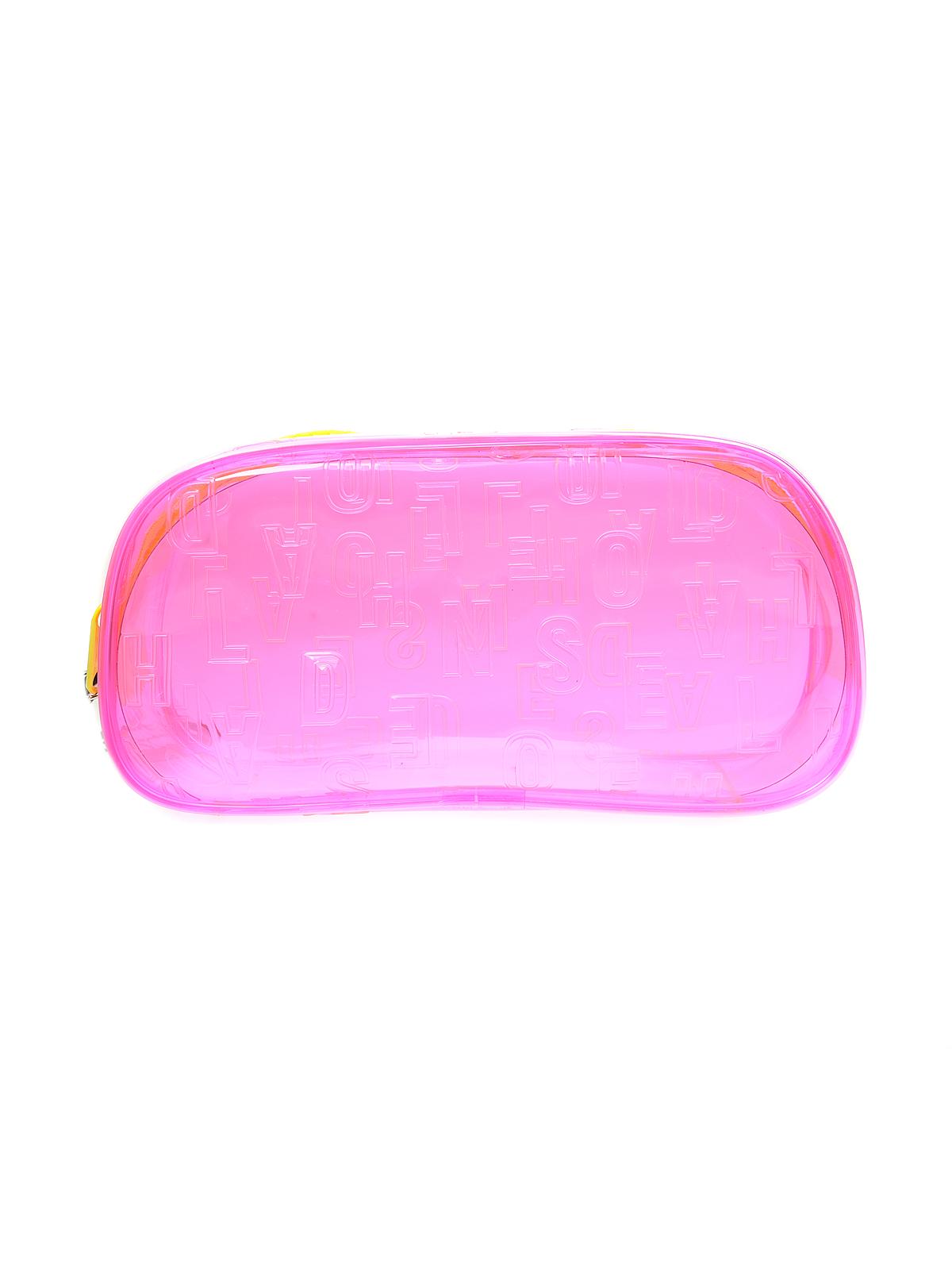 House Of Holland Chunky Pencil Case Neon Pink