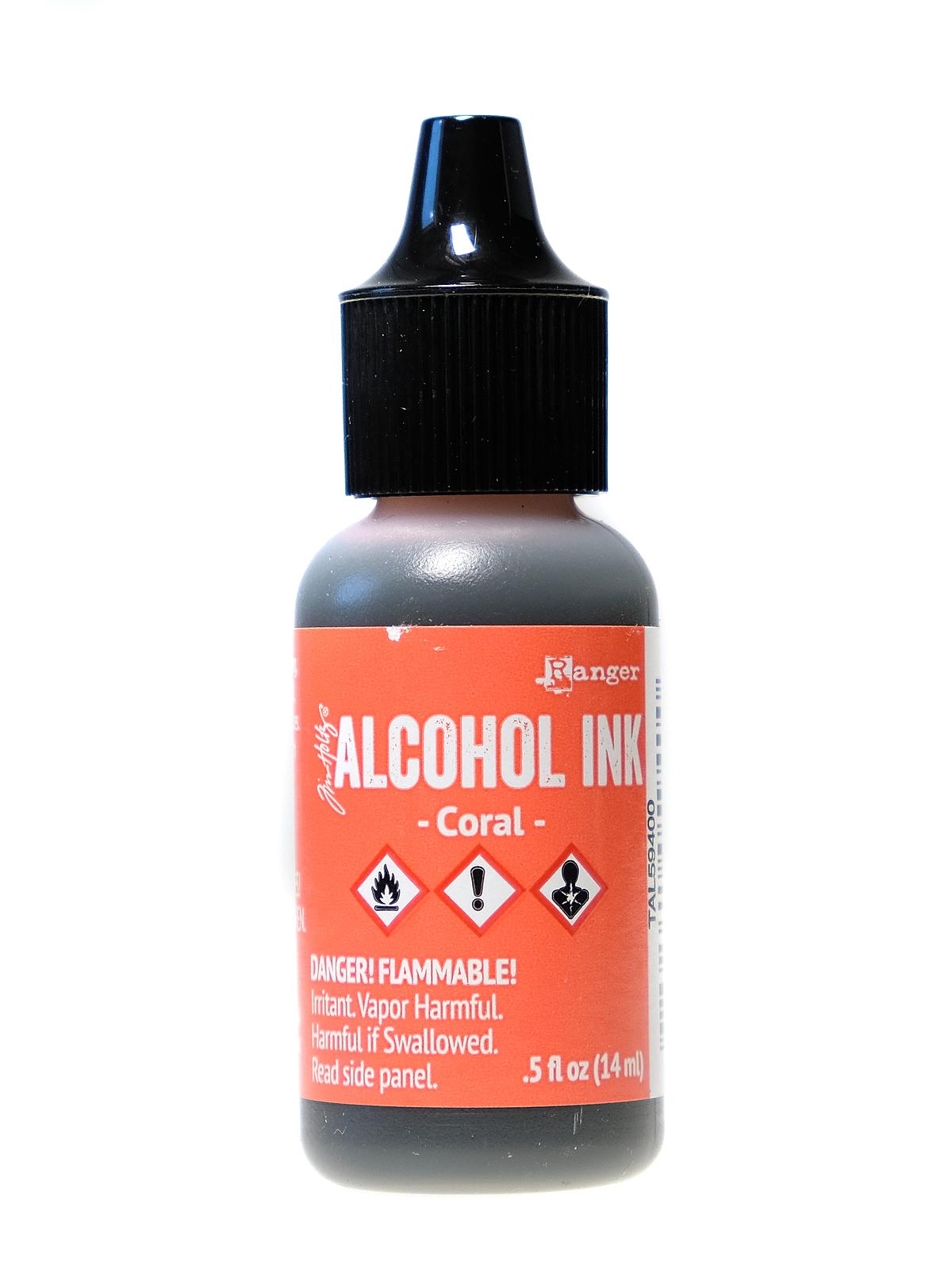 Tim Holtz Alcohol Inks coral 0.5 oz. bottle