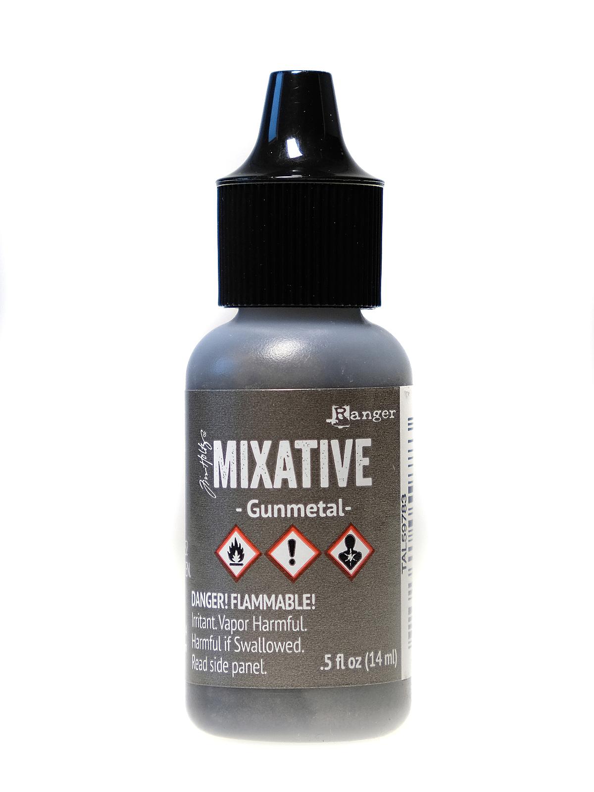 Tim Holtz Alcohol Inks gunmetal 0.5 oz. bottle