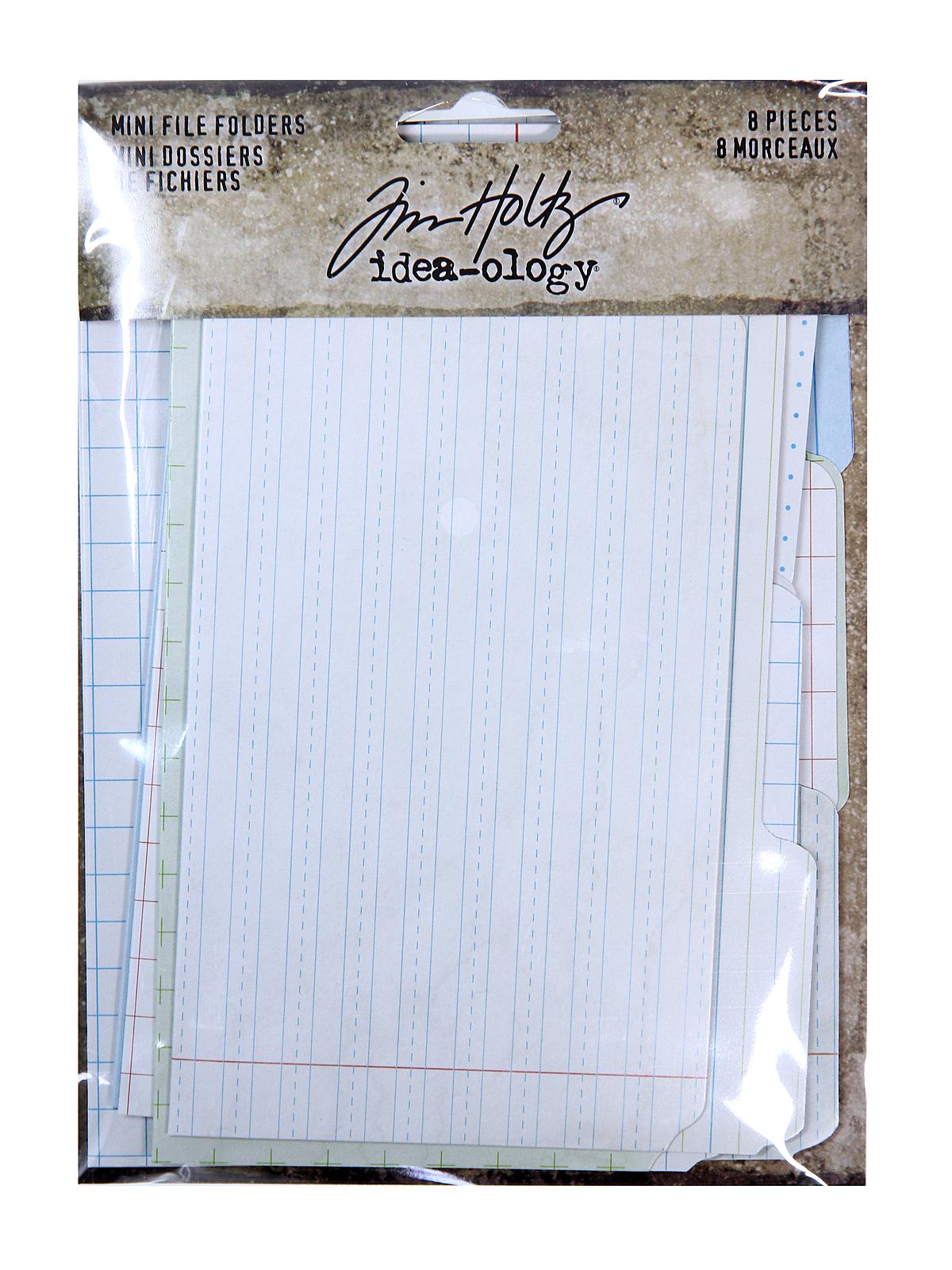 Idea-ology Paperie mini file folders, two sizes 8 pieces