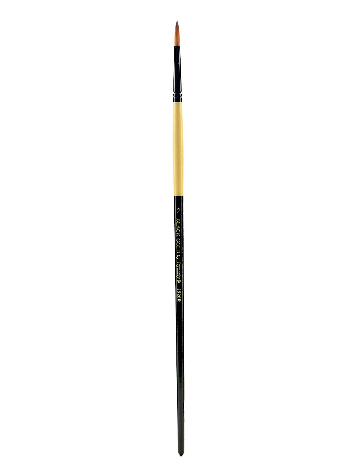 Black Gold Series Long Handled Synthetic Brushes 2 round 1526R