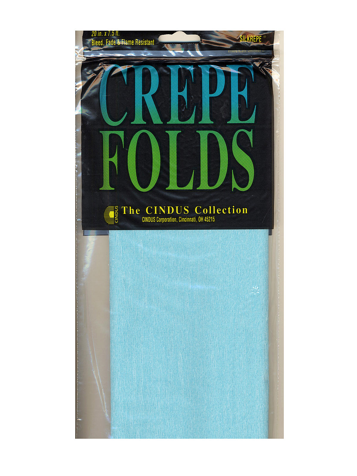 Crepe Paper Folds Baby Blue