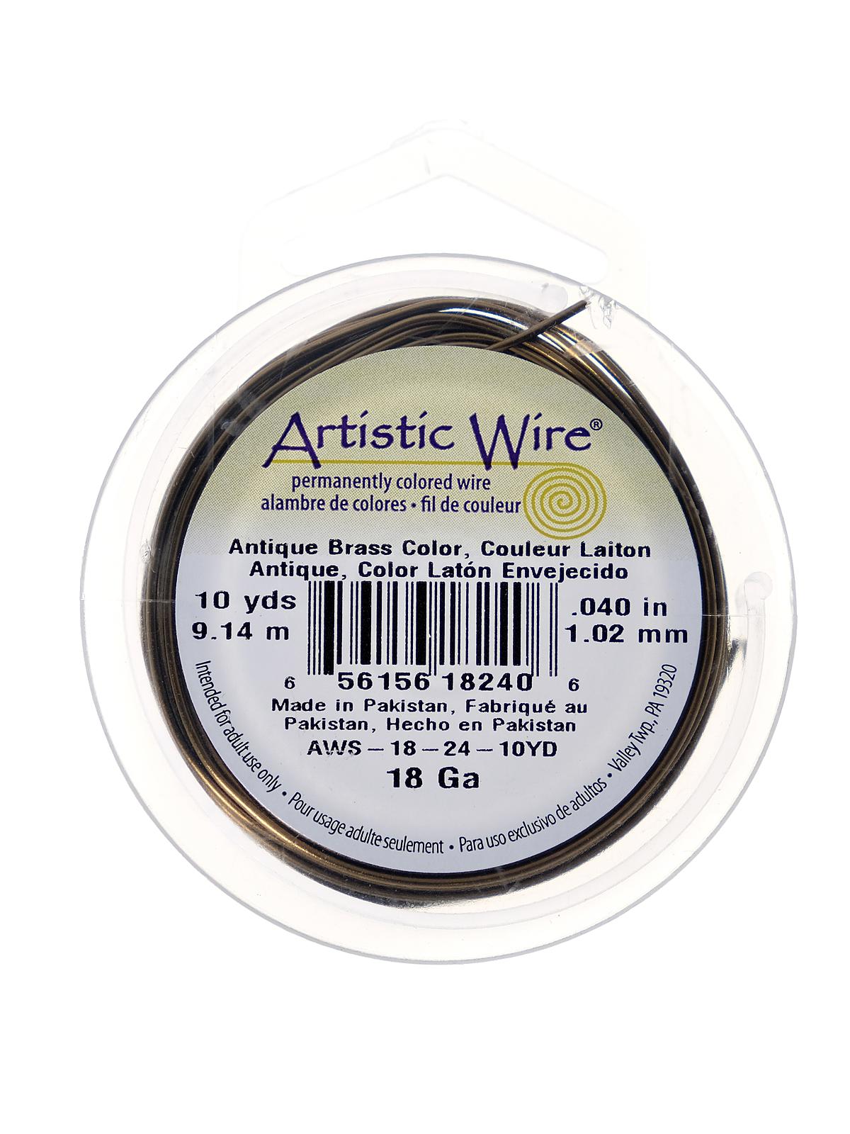 Spools 10 yd. antique brass 18 gauge