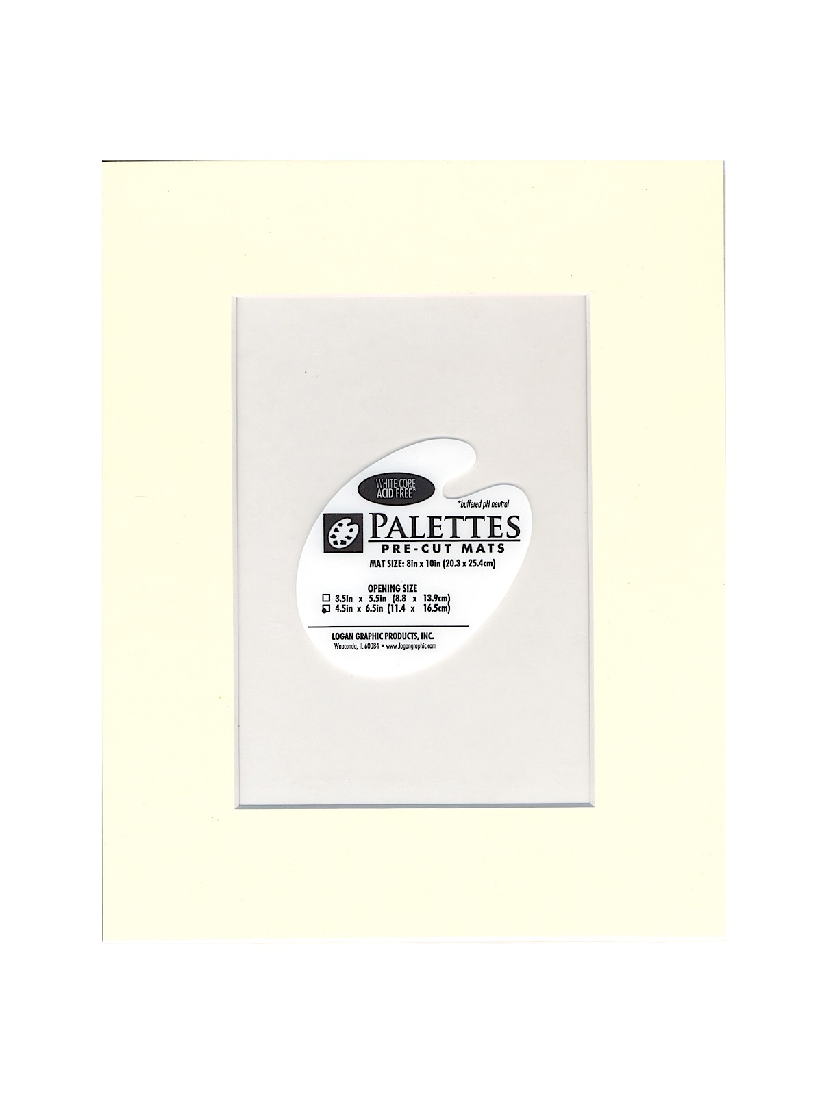 Palettes Pre-Cut Mats rectangle creme 11 in. x 14 in.