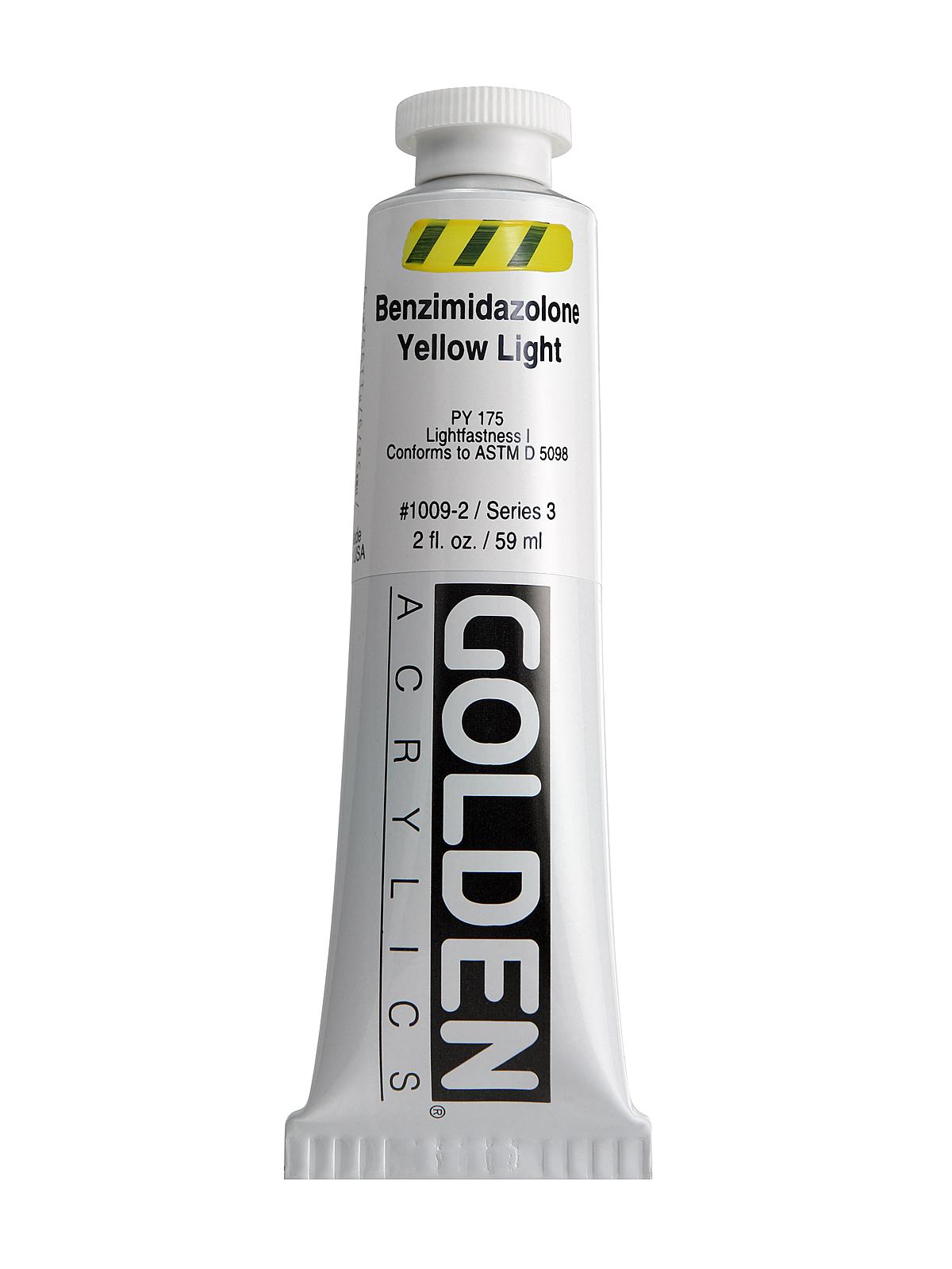 Heavy Body Acrylics benzimidazalone yellow light 2 oz.