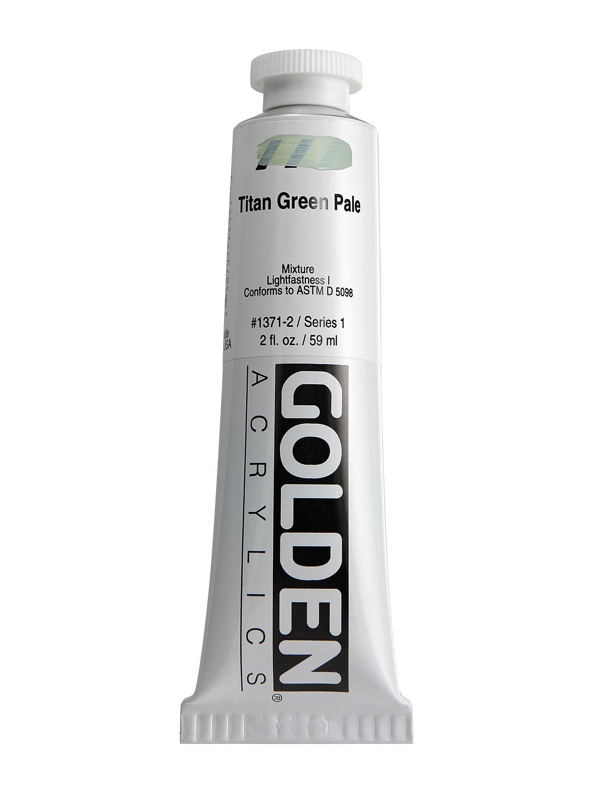 Heavy Body Acrylics titan green pale 2 oz.