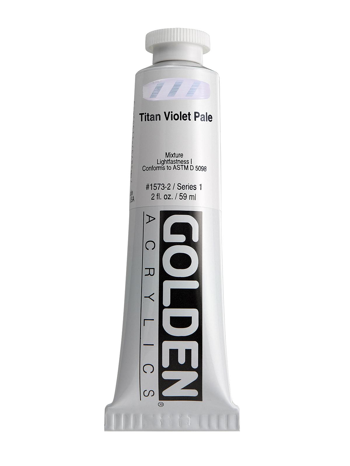 Heavy Body Acrylics titan violet pale 2 oz.