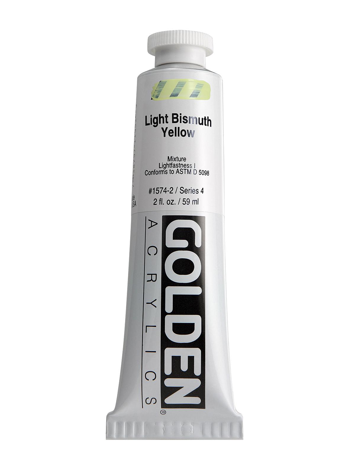 Heavy Body Acrylics light bismuth yellow 2 oz.