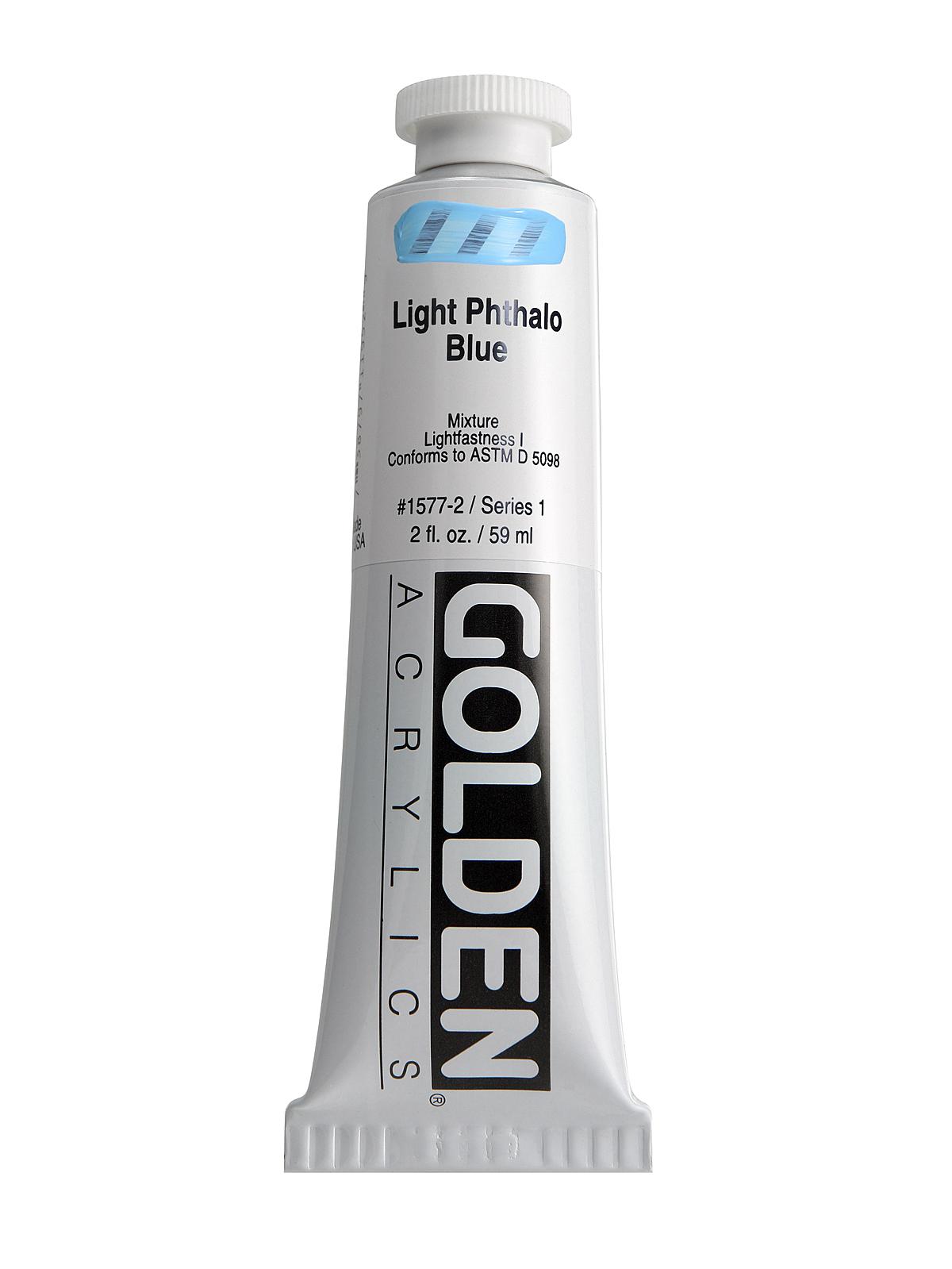 Heavy Body Acrylics light phthalo blue 2 oz.
