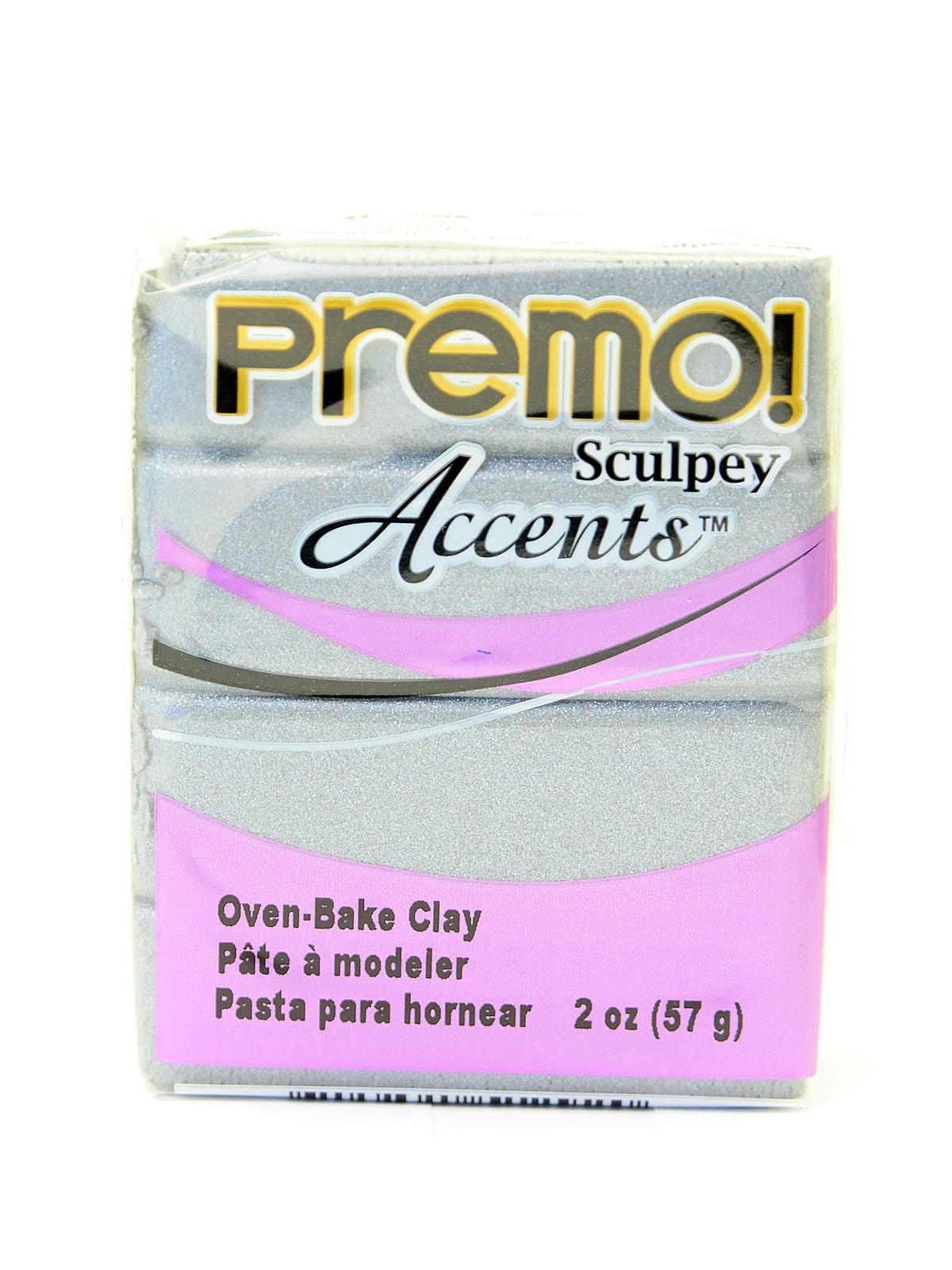 Premo Premium Polymer Clay Silver 2 Oz.