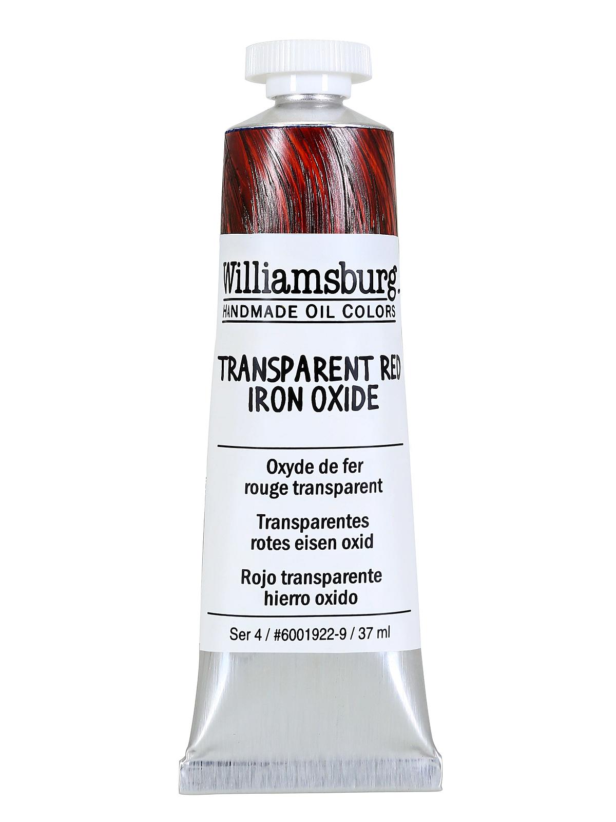Handmade Oil Colors transparent red iron oxide 37 ml