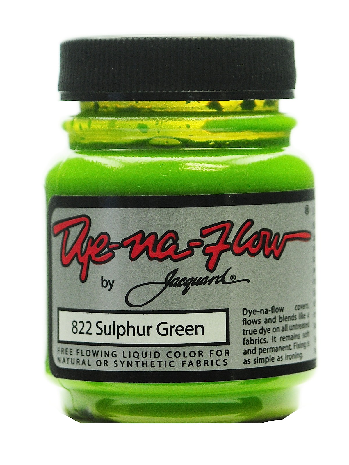 Dye-Na-Flow Fabric Colors sulphur green 2 1 4 oz. 822