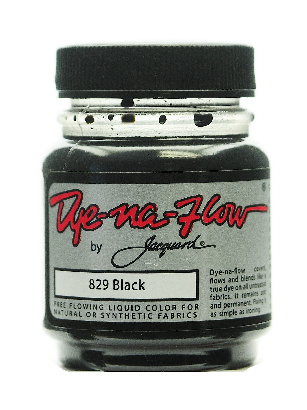 Dye-Na-Flow Fabric Colors black 2 1 4 oz. 829