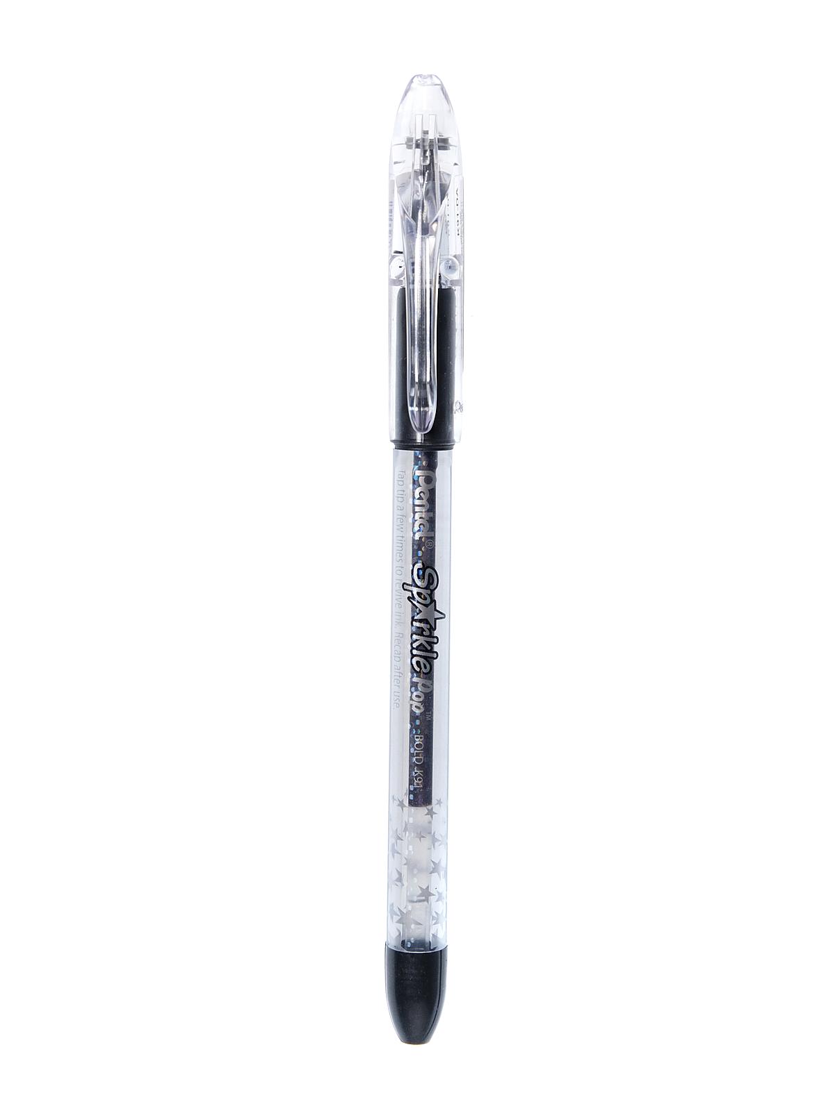 Sparkle Pop Metallic Gel Pens black red 0.8 mm