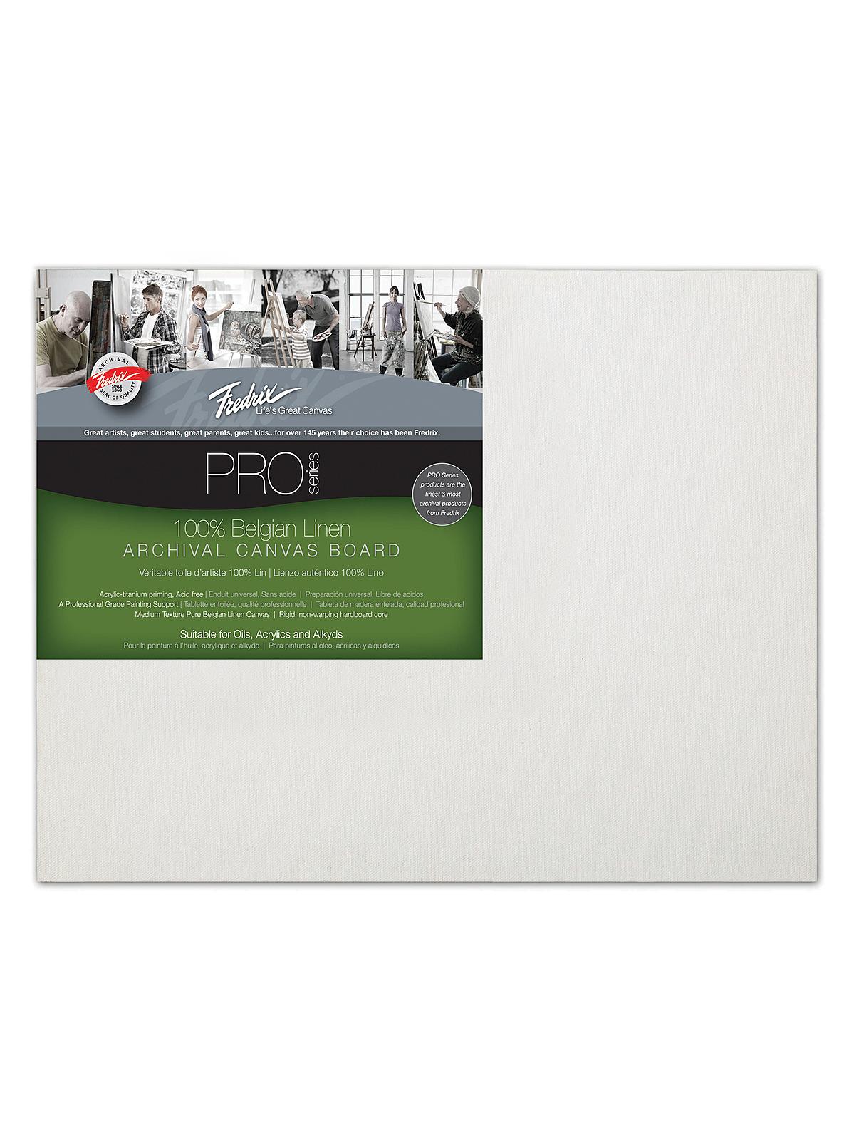 Pro Series Archival Linen Canvas Boards 11 in. x 14 in. acrylic priming