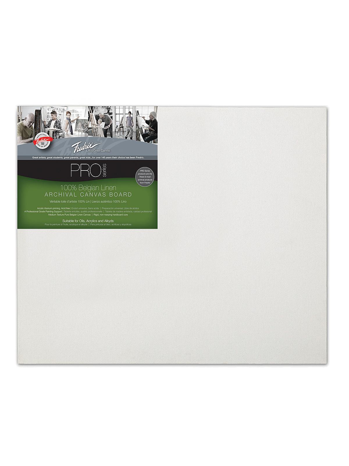 Pro Series Archival Linen Canvas Boards 16 In. X 20 In. Acrylic Priming