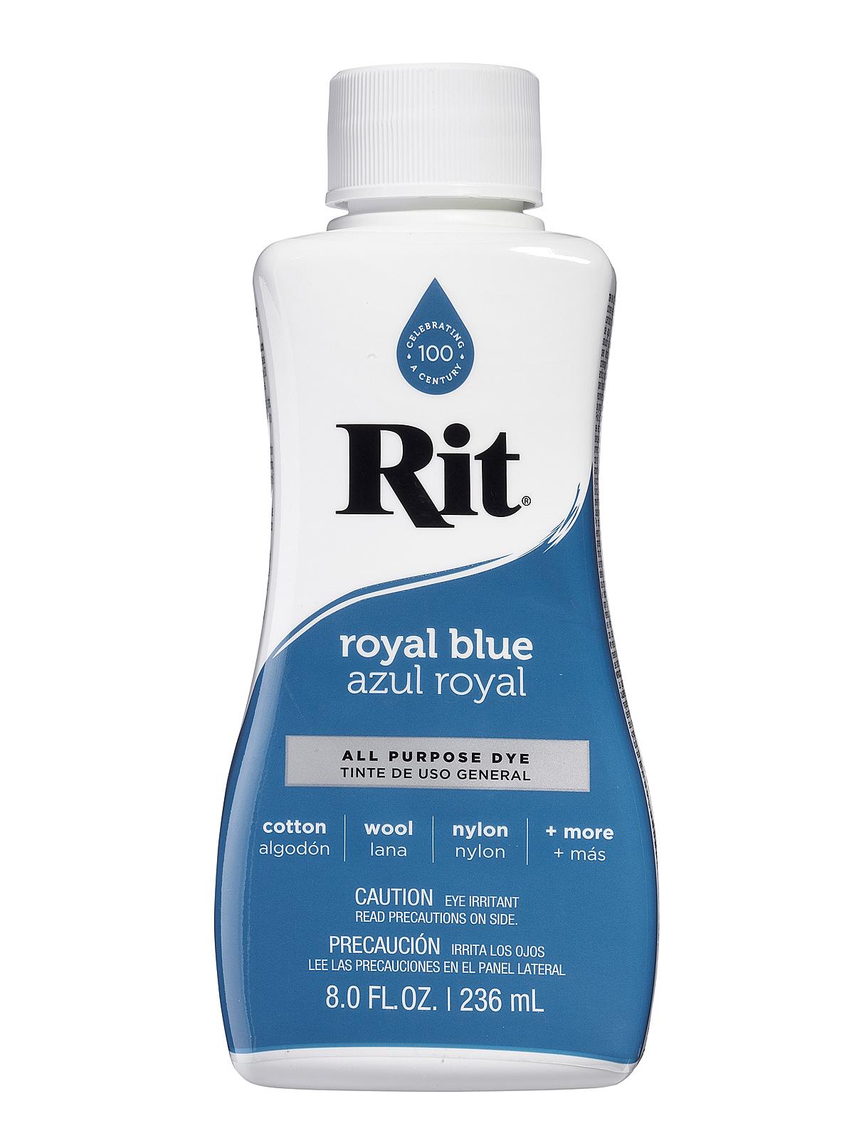 Dyes royal blue liquid 8 oz. bottle