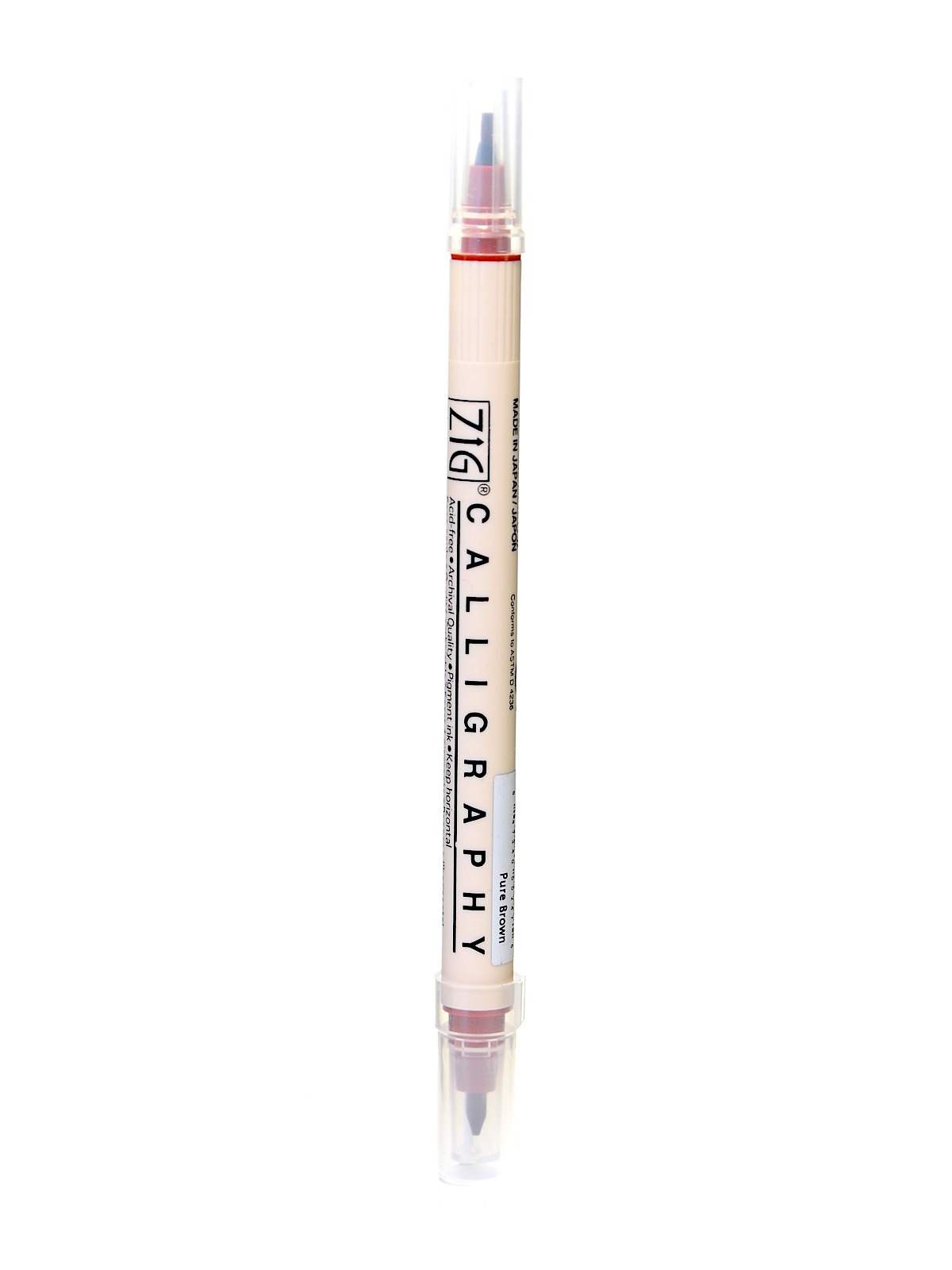 Memory System Double Sided Calligraphy Marker pure brown