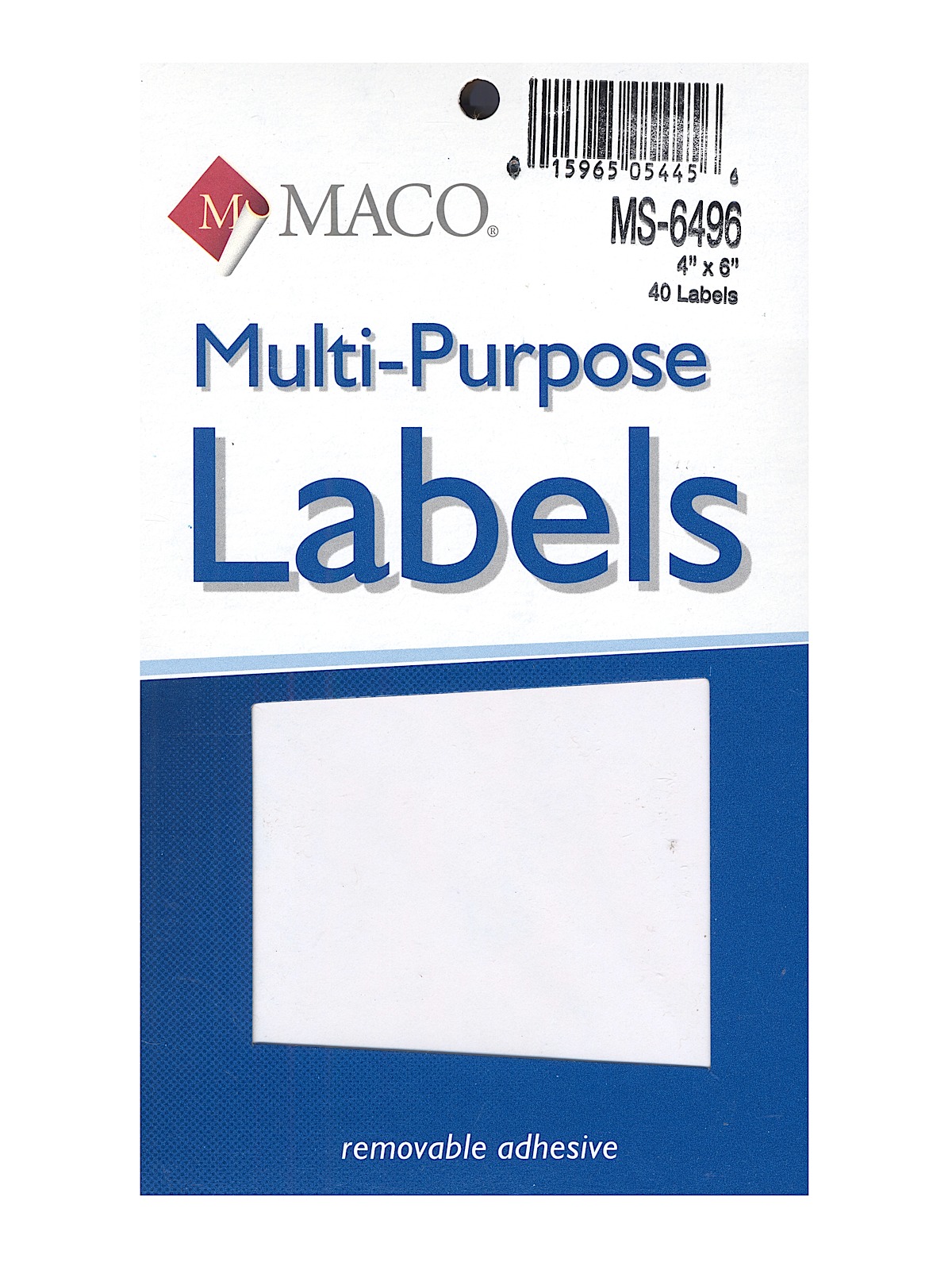 Multi-Purpose Handwrite Labels rectangular 4 in. x 6 in. pack of 40
