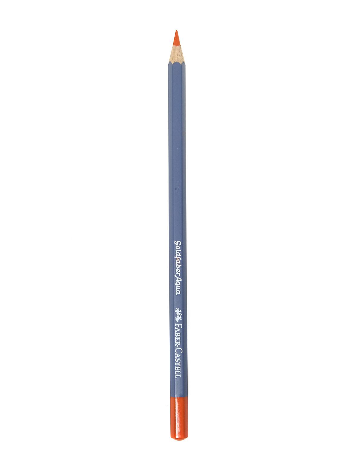 Goldfaber Aqua Watercolor Pencils dark cadmium orange 115