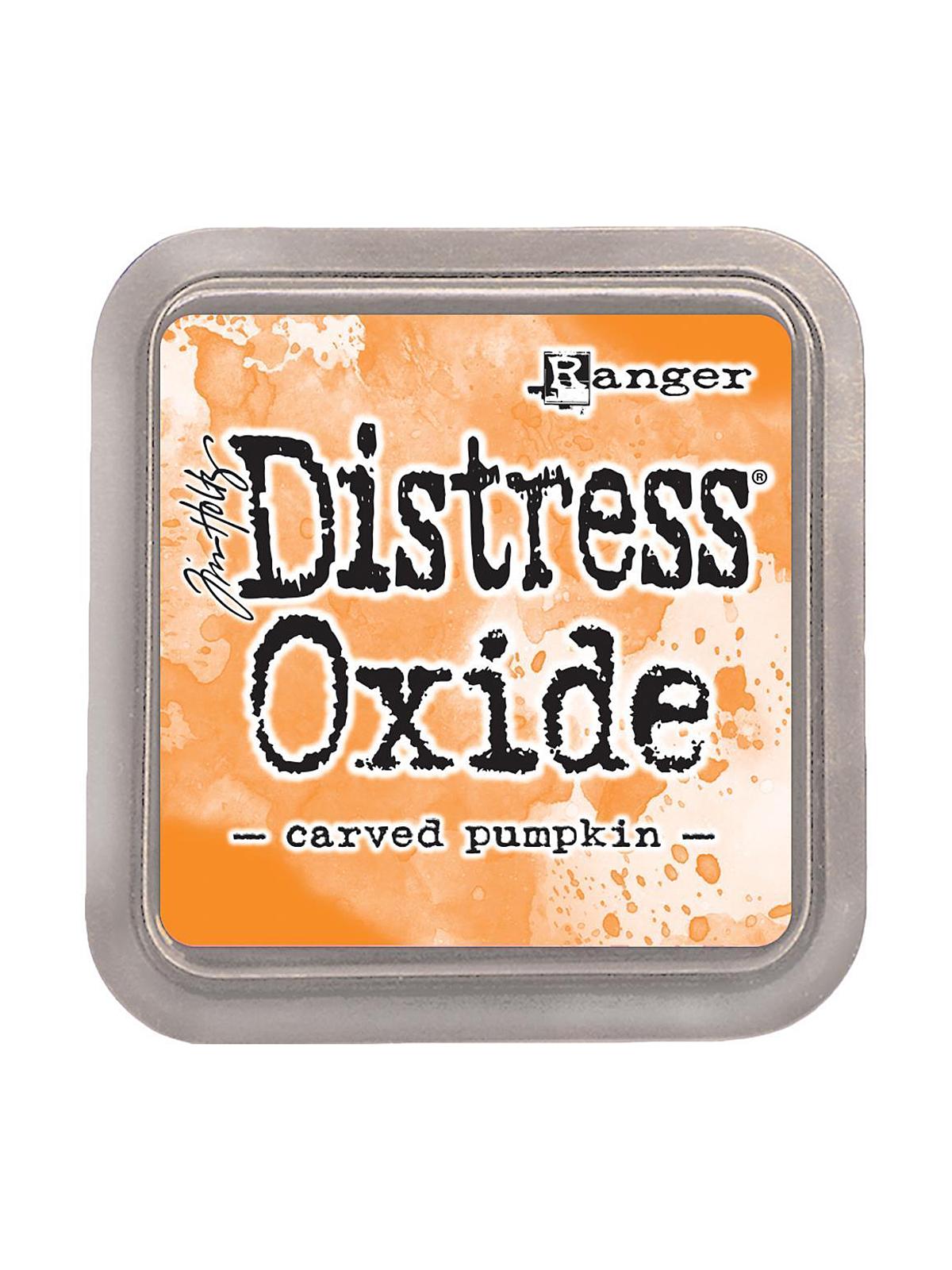 Tim Holtz Distress Oxides carved pumpkin pad