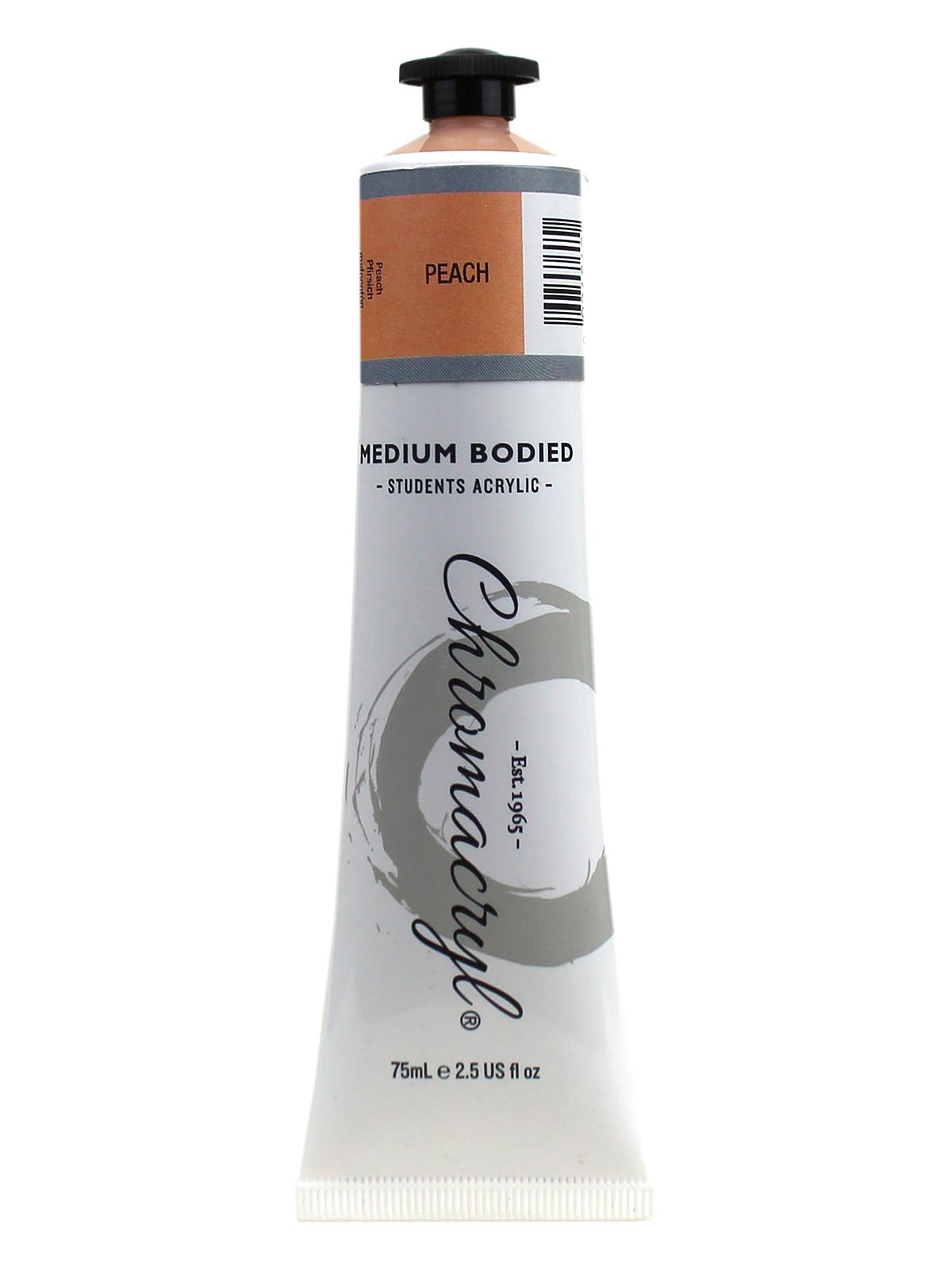 Chromacryl Students' Acrylic Paints peach 75 ml