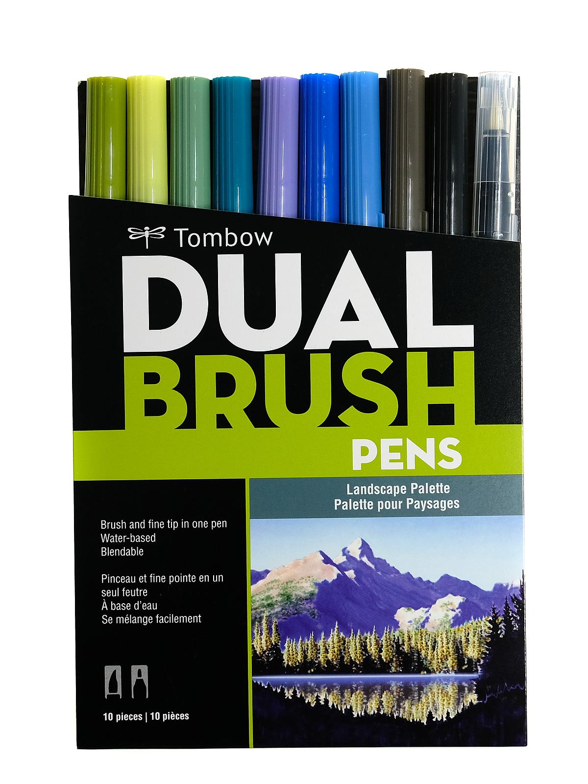 Dual End Brush Pen Sets landscape set of 10