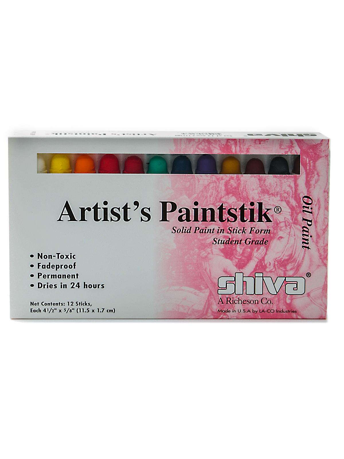Artist's Paintstik Oil Color Sets Student Set Set Of 12