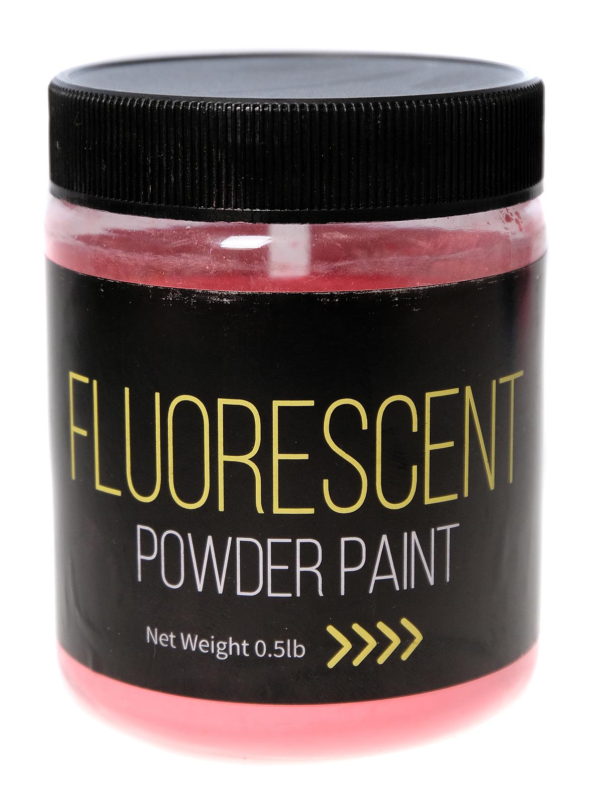 Fluorescent Powder Paint 1 2 Lb. Jar Fluorescent Red