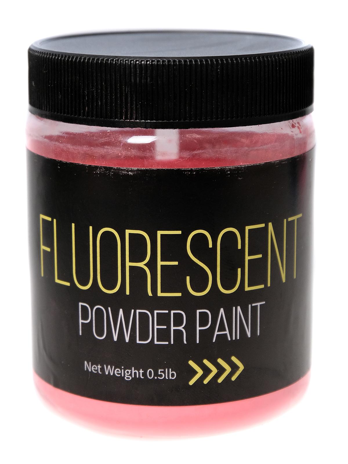 Fluorescent Powder Paint 1 2 lb. jar fluorescent red