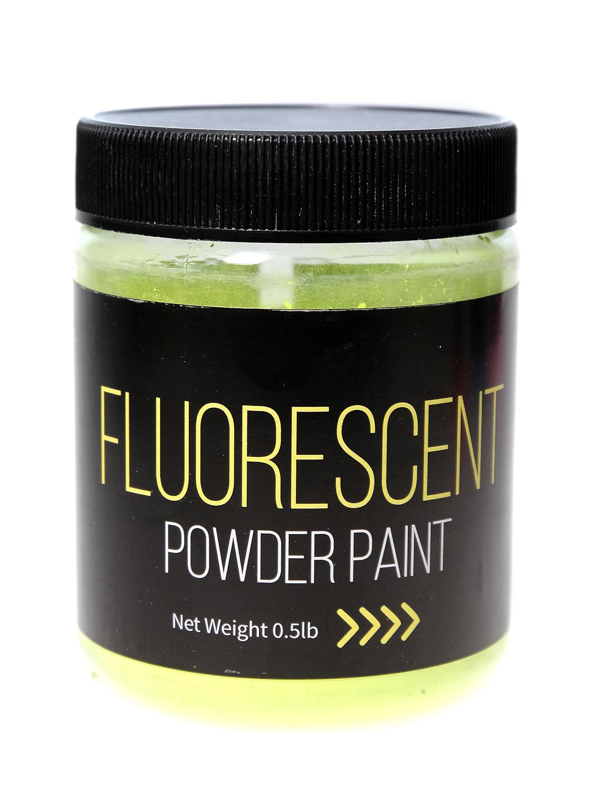 Fluorescent Powder Paint 1 2 Lb. Jar Fluorescent Yellow