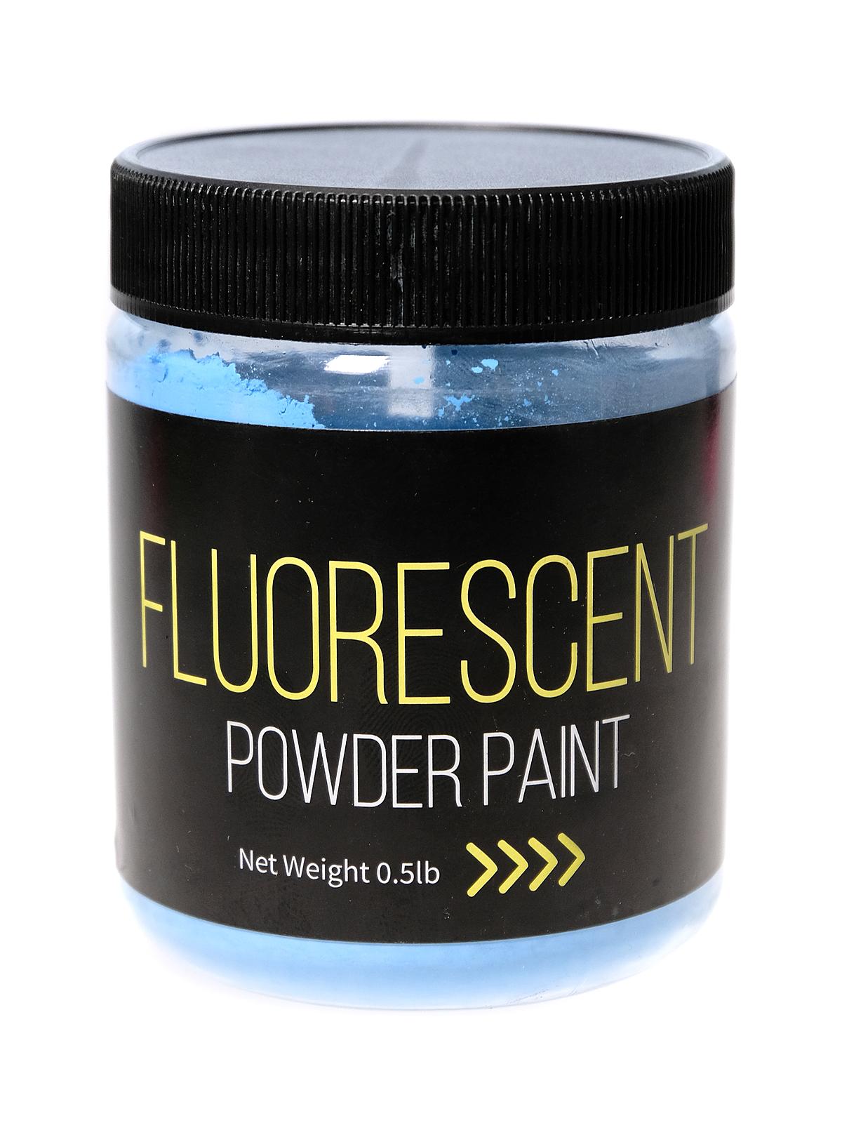 Fluorescent Powder Paint 1 2 lb. jar fluorescent blue
