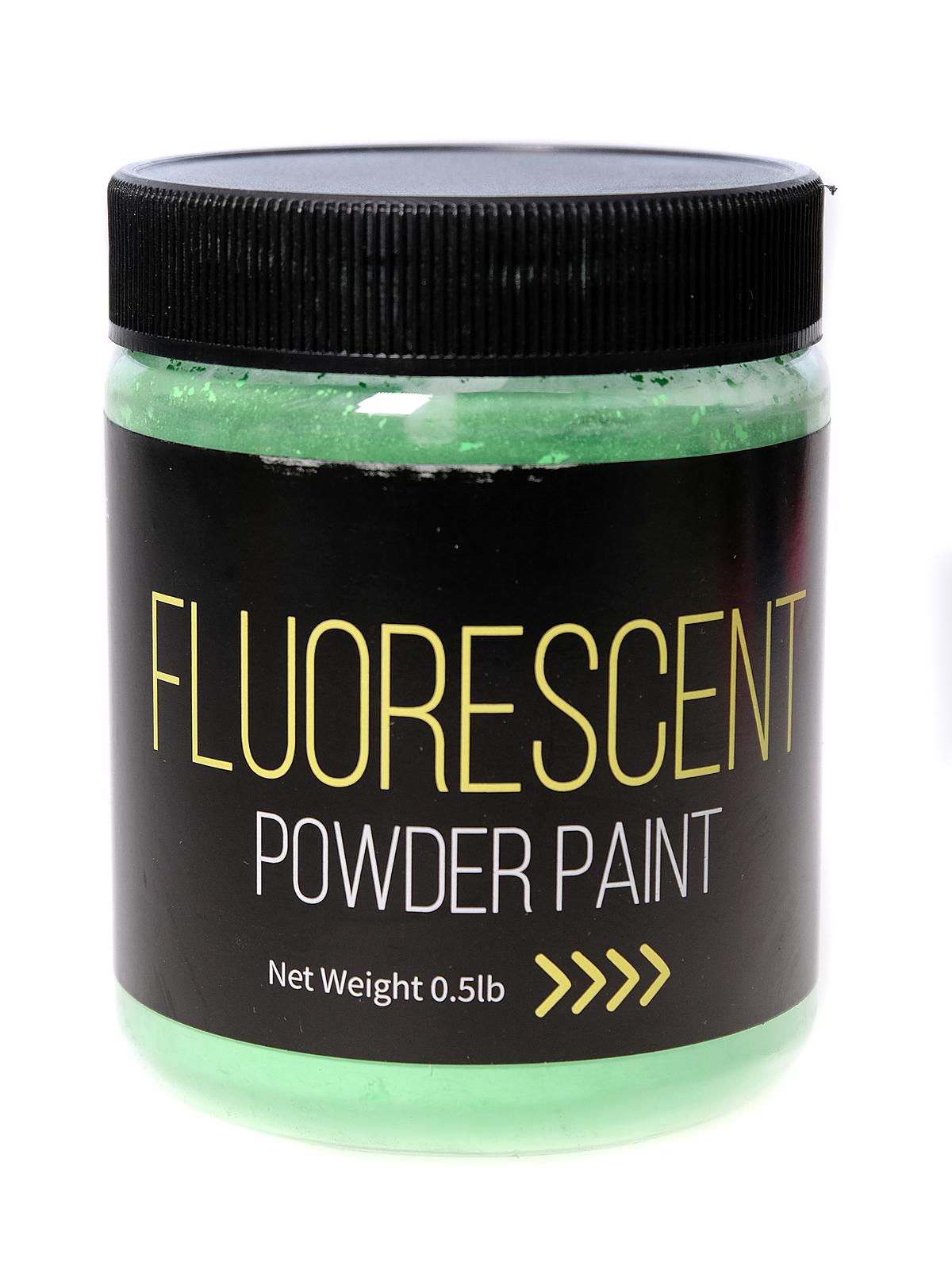 Fluorescent Powder Paint 1 2 Lb. Jar Fluorescent Green