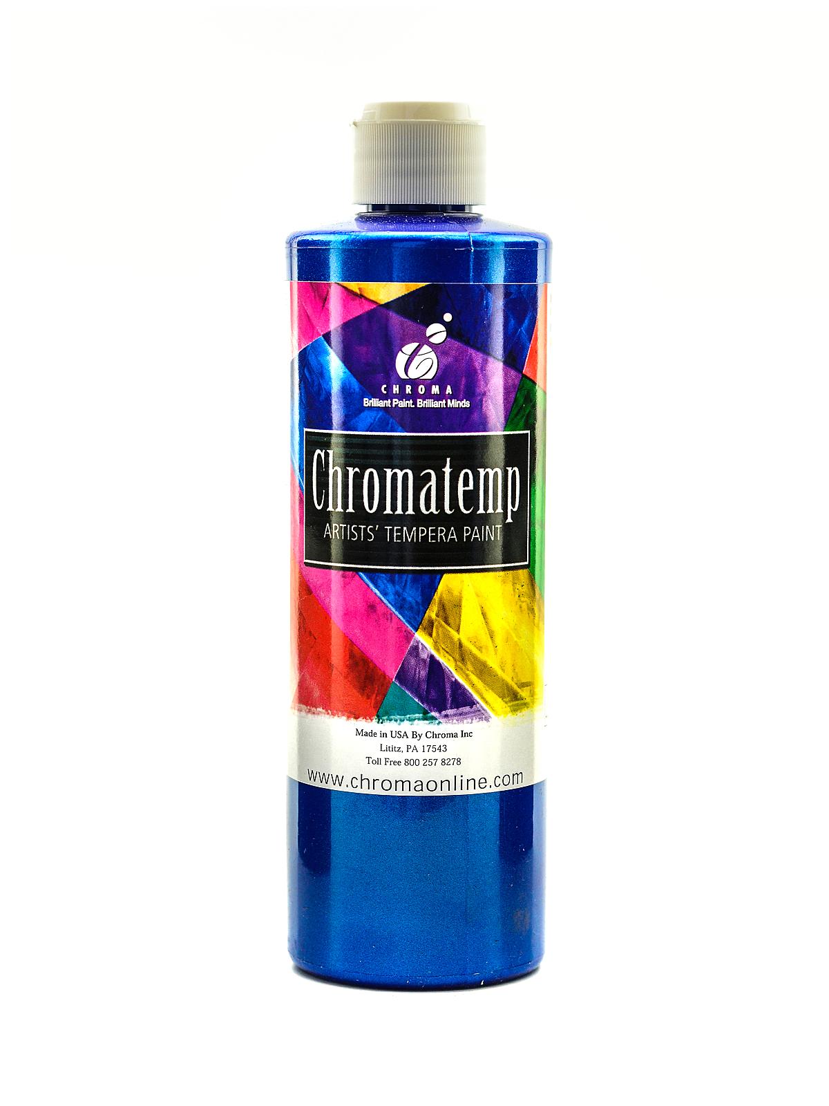 ChromaTemp Pearlescent Tempera Paint Blue 500 Ml
