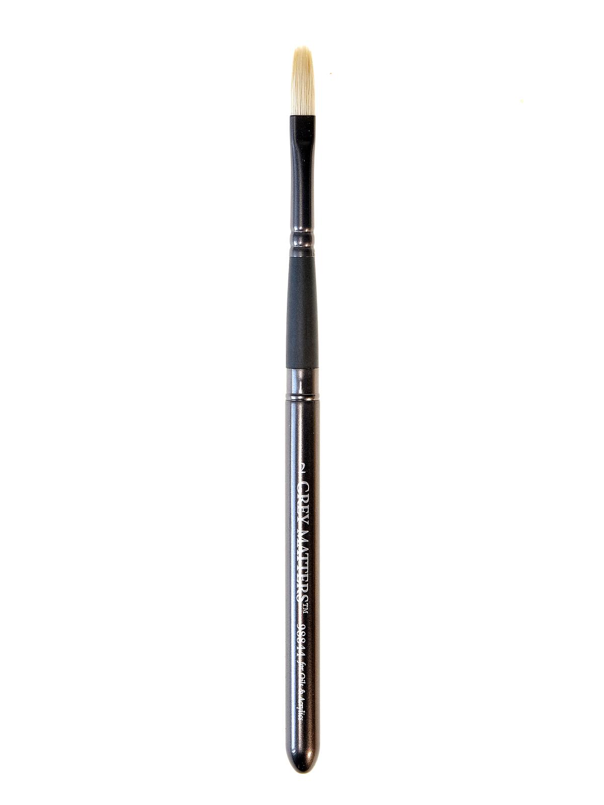 Pocket Brushes bristle oil filbert size 2