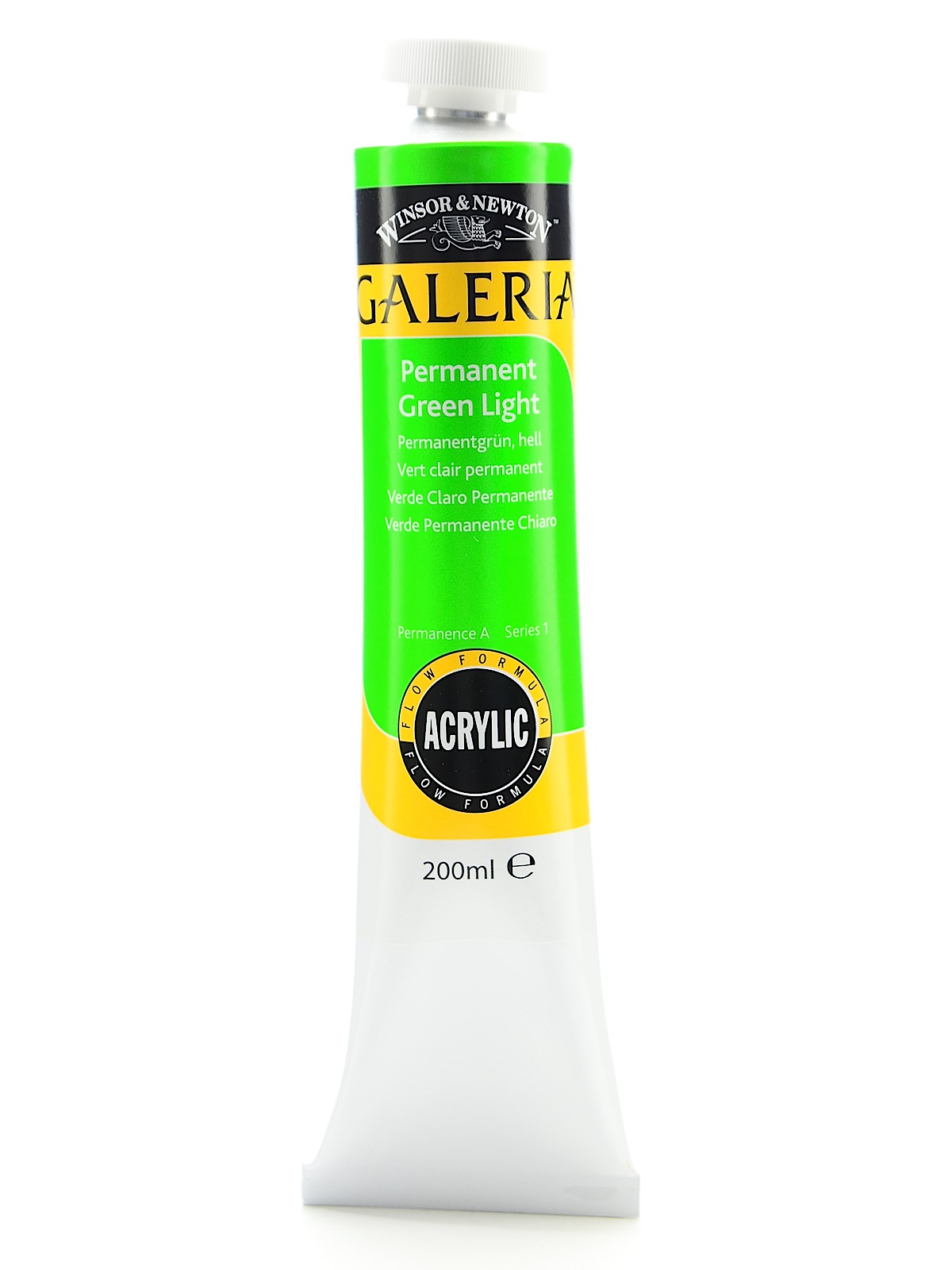 Galeria Flow Formula Acrylic Colours permanent green light 200 ml 483